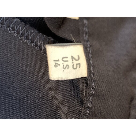 Chicos Dark Navy Blue Pants Snaps Stretch Sz 2.5 / 14 / L - Picture 7 of 7